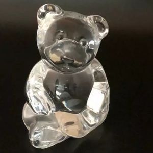 collectible 24% lead crystal bear